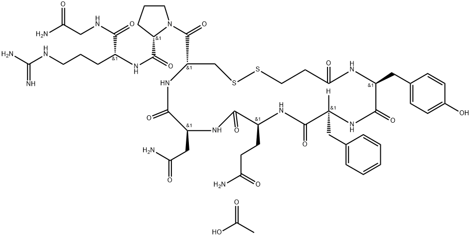 Desmopressin Acetate Structure